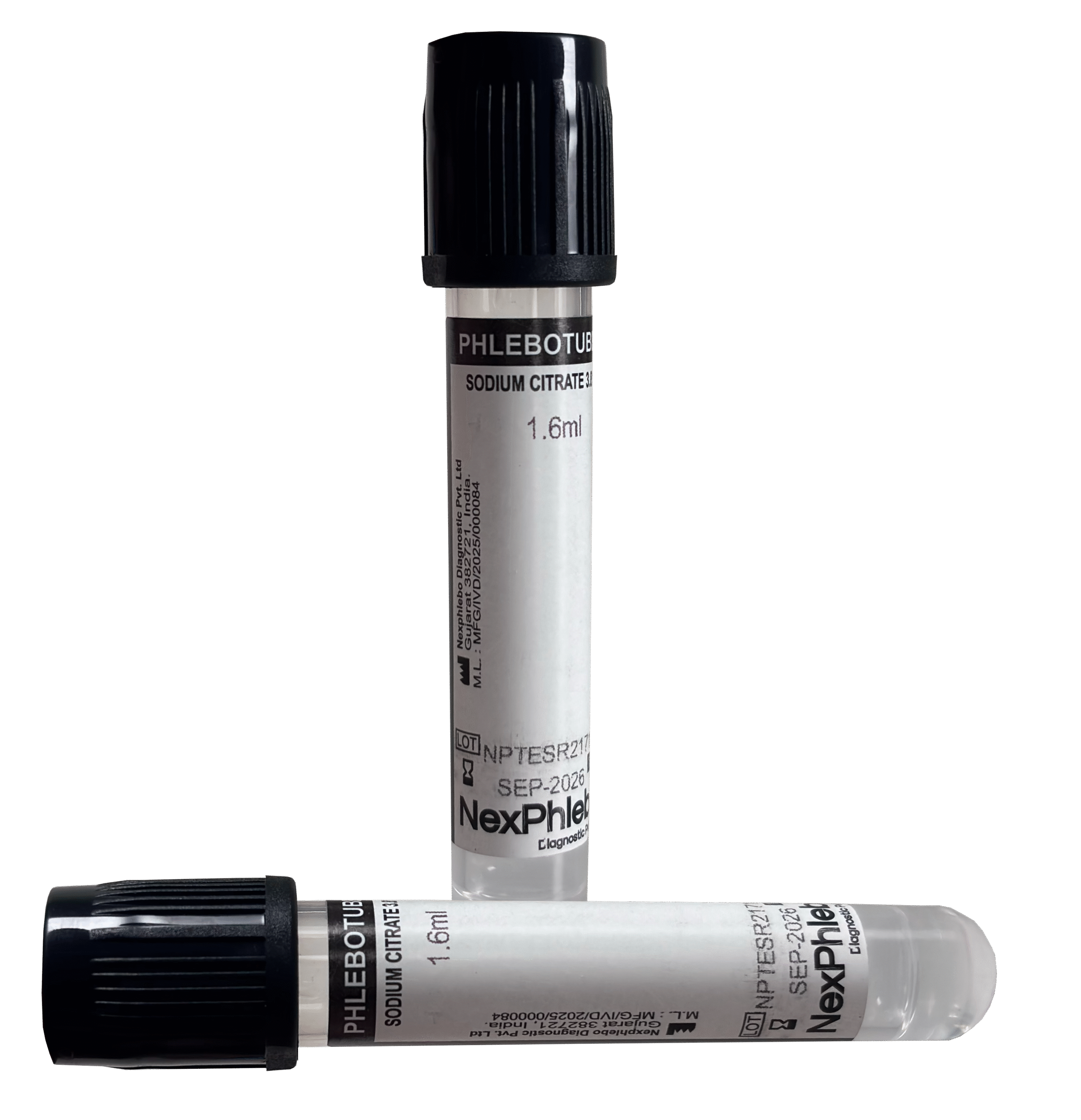 Sodium Citrate 3.8 – Blood Collection Phlebotube